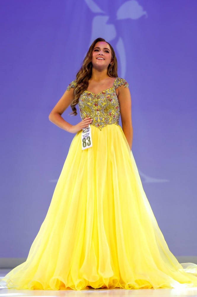 Yellow Custom Couture Sherri Hill